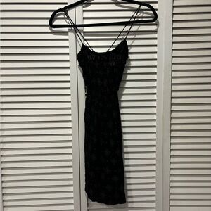 Free People Black Spaghetti Strap Slip Dress